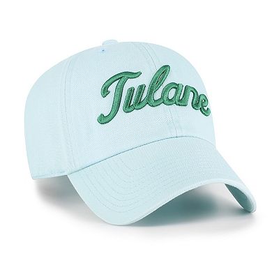 Men's '47 Powder Blue Tulane Green Wave Vault Clean Up Adjustable Hat