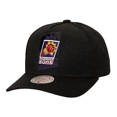 Men's Mitchell & Ness Black Phoenix Suns Tilted Pro Pinch Adjustable Hat