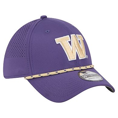 Men's New Era Purple Washington Huskies Rope 39THIRTY Flex Hat