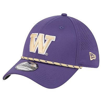 Men's New Era Purple Washington Huskies Rope 39THIRTY Flex Hat