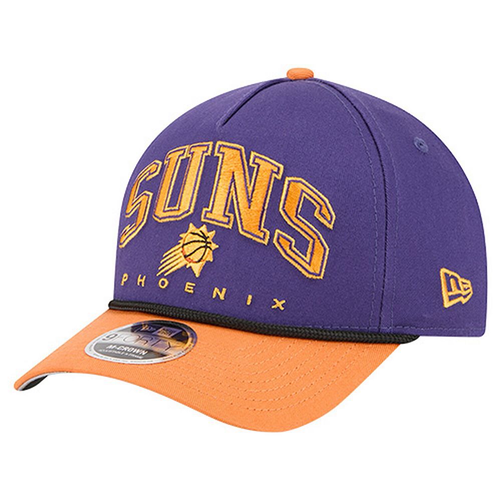 Men's New Era Purple Phoenix Suns Bold Arch COOLERA 9FORTY A-Frame