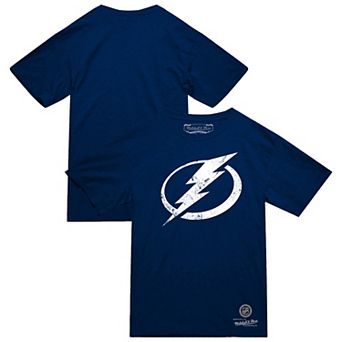 Men's Mitchell & Ness Navy Tampa Bay Lightning Heritage T-Shirt