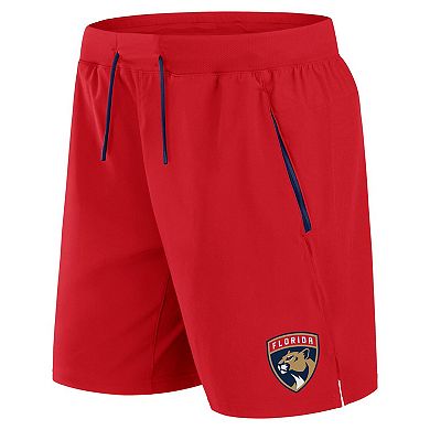 Men's Fanatics Red Florida Panthers Authentic Pro Rink Performance Shorts