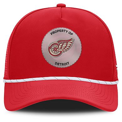Men's Fanatics Red Detroit Red Wings Centennial Pinched Front Adjustable Hat