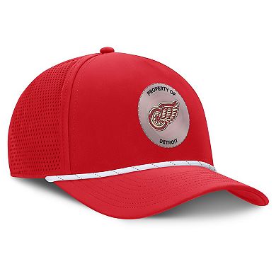 Men's Fanatics Red Detroit Red Wings Centennial Pinched Front Adjustable Hat