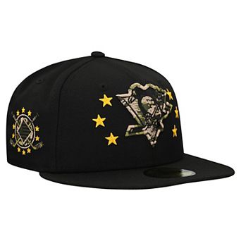 Men's New Era Black Pittsburgh Penguins Military Appreciation Digital Camo Stars 59FIFTY Fitted Hat