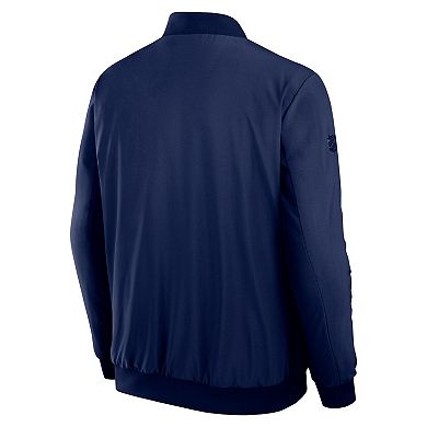 Men's Fanatics Navy New York Rangers Authentic Pro Road Lightweight Full-Zip Bomber Jacket