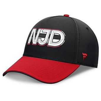 Men's Fanatics Black/Red New Jersey Devils Authentic Pro Rink Team Code Flex Hat