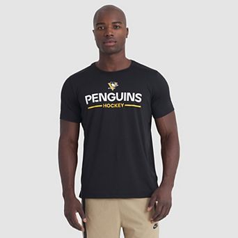 Men's Fanatics Black Pittsburgh Penguins Authentic Pro Rink Tech T-Shirt
