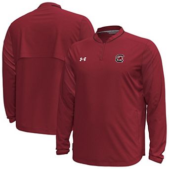 Men's Under Armour Garnet South Carolina Gamecocks Motivate Long Sleeve Quarter-Zip Jacket