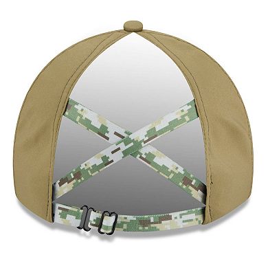 Women's New Era Green Miami Dolphins 2025 Salute to Service Pony Tail Adjustable Hat