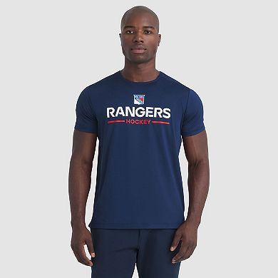 Men's Fanatics Navy New York Rangers Authentic Pro Rink Tech T-Shirt