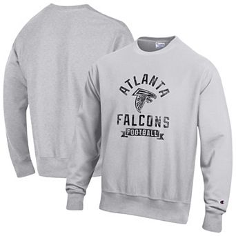 Men's Champion Heather Gray Atlanta Falcons Reverse Weave Fleece Pullover Sweatshirt