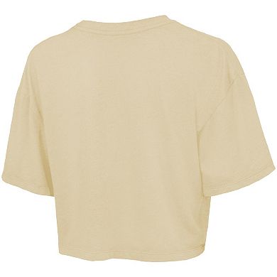 Women's Majestic Threads Juan Soto Cream New York Mets Boxy Crop Top