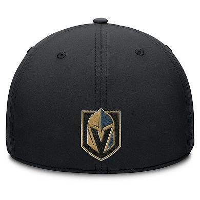 Men's Fanatics Black/Charcoal Vegas Golden Knights Authentic Pro Rink Team Code Flex Hat