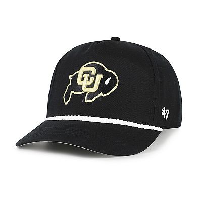 Men's '47 Black Colorado Buffaloes Rope Hitch Adjustable Hat