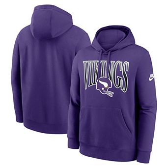 Men's Nike Purple Minnesota Vikings Full Blitz Club Fleece Pullover Hoodie