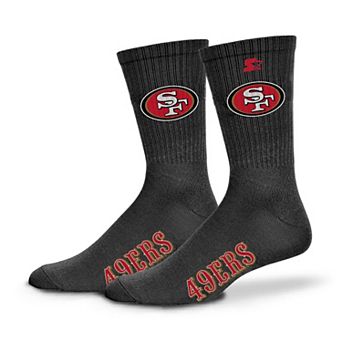 Unisex Starter Black San Francisco 49ers Satin Crew Socks