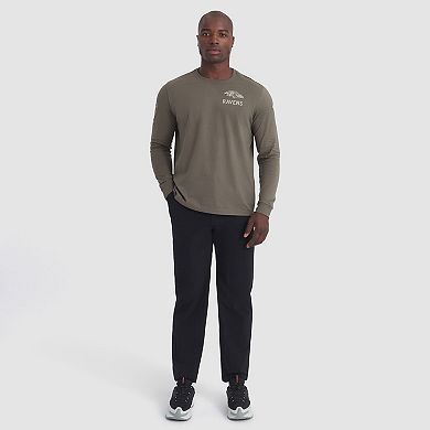Men's Nike Olive Baltimore Ravens 2025 Salute to Service Sideline Long Sleeve T-Shirt