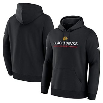 Men's Fanatics Black Chicago Blackhawks Authentic Pro Primary Hoodie
