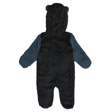 Infant & Newborn Outerstuff Black Vegas Golden Knights Stay Napping Fleece Bunting Full-Zip Sleeper