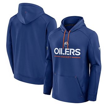 Men's Fanatics Royal Edmonton Oilers Authentic Pro Rink Hoodie