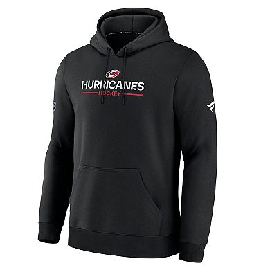 Men's Fanatics Black Carolina Hurricanes Authentic Pro Primary Hoodie