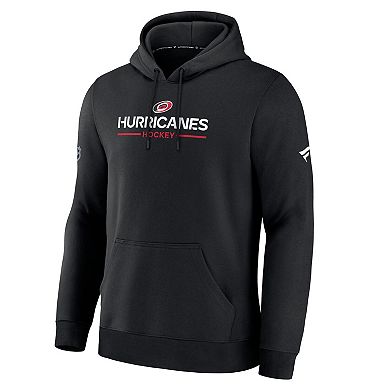 Men's Fanatics Black Carolina Hurricanes Authentic Pro Primary Hoodie