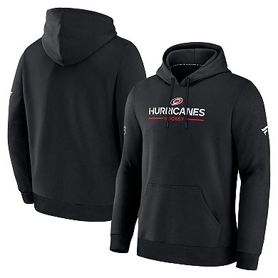 Men's Fanatics Black Carolina Hurricanes Authentic Pro Primary Hoodie