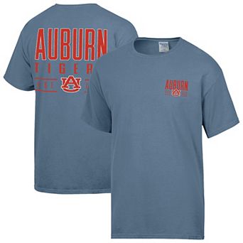 Men's ComfortWash Blue Auburn Tigers Big Name T-Shirt