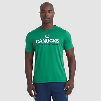 Men's Fanatics Green Vancouver Canucks Authentic Pro Rink Tech T-Shirt