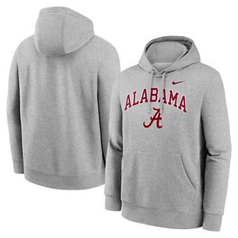 Men's Nike Gray Alabama Crimson Tide Club Fleece Arch Pullover Hoodie
