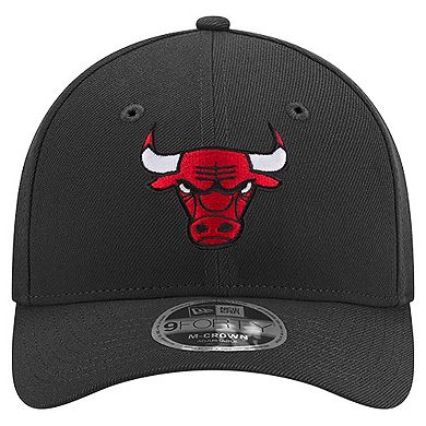 Men's New Era Black Chicago Bulls 9FORTY Stock M-Crown Adjustable Hat