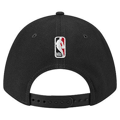 Men's New Era Black Chicago Bulls 9FORTY Stock M-Crown Adjustable Hat
