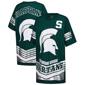 Women's Gameday Couture Green Michigan State Spartans Perfect Score Mini T-Shirt Dress