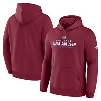 Men's Fanatics Burgundy Colorado Avalanche Authentic Pro Primary Hoodie