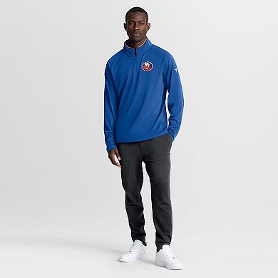 Men's Fanatics Royal New York Islanders Authentic Pro Rink Training Quarter-Zip Pullover