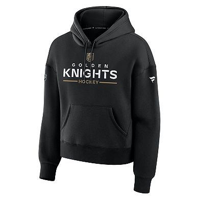 Women's Fanatics Black Vegas Golden Knights Authentic Pro Primary Pullover Hoodie