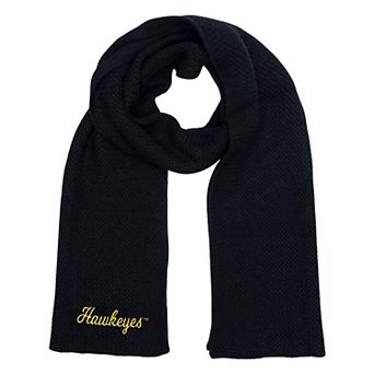 ZooZatz Black Iowa Hawkeyes Fashion Knit Scarf