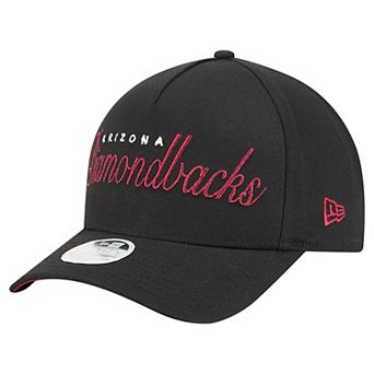 Women's New Era Black Arizona Diamondbacks Metallic A-Frame 9FORTY Adjustable Hat