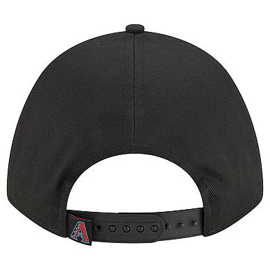 Women's New Era Black Arizona Diamondbacks Metallic A-Frame 9FORTY Adjustable Hat