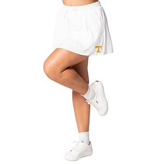 Women's ZooZatz White Tennessee Volunteers Stretch Woven Skort