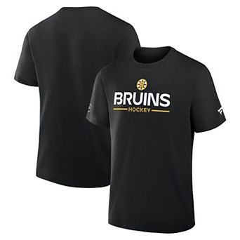 Men's Fanatics Black Boston Bruins Authentic Pro Primary T-Shirt