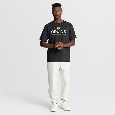 Men's Fanatics Black Boston Bruins Authentic Pro Primary T-Shirt