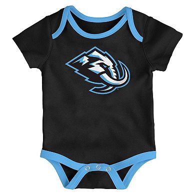 Infant & Newborn Outerstuff Utah Mammoth Triple Header Three-Piece Bodysuit Set