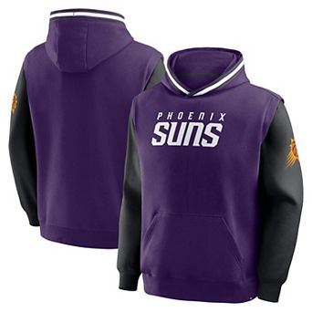 Men's Fanatics Purple/Black Phoenix Suns Half Court Shot Clock Fastbreak Hoodie