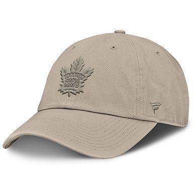 Men's Fanatics Tan Toronto Maple Leafs Authentic Pro Road Adjustable Hat