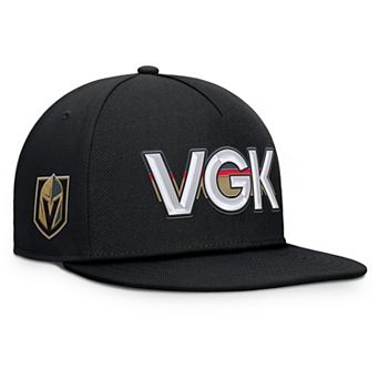 Men's Fanatics Black Vegas Golden Knights Authentic Pro Rink Team Code Snapback Hat