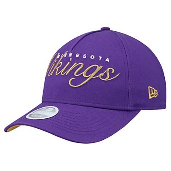 Women's New Era Purple Minnesota Vikings Metallic 9FORTY M-Crown A-Frame Adjustable Hat