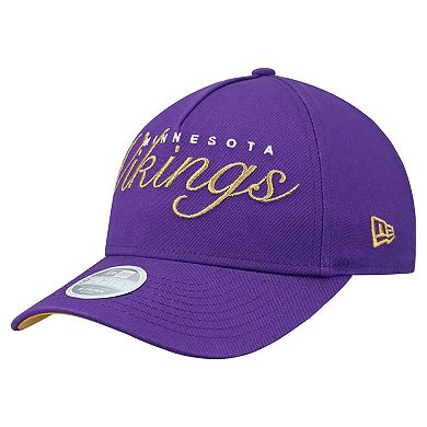 Women's New Era Purple Minnesota Vikings Metallic 9FORTY M-Crown A-Frame Adjustable Hat